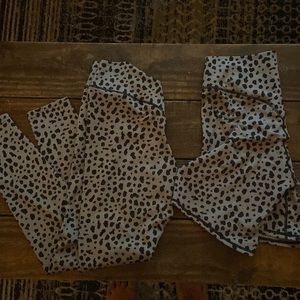 Balance Athletica leggings and biker shorts / both size large